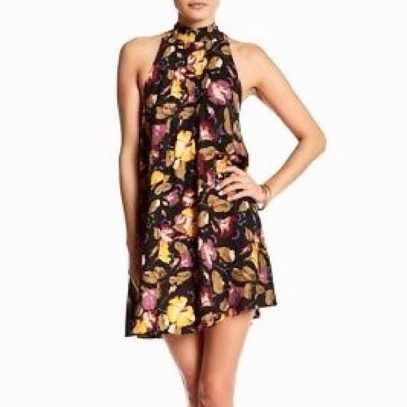 Free People Dresses & Skirts - {Free People} High-Neck Floral Beaux Slip Dress